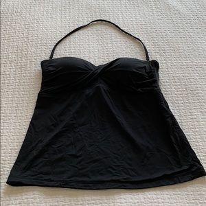 Black Tankini Halter Swim top